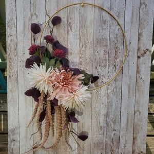 Pink Fall Wreath